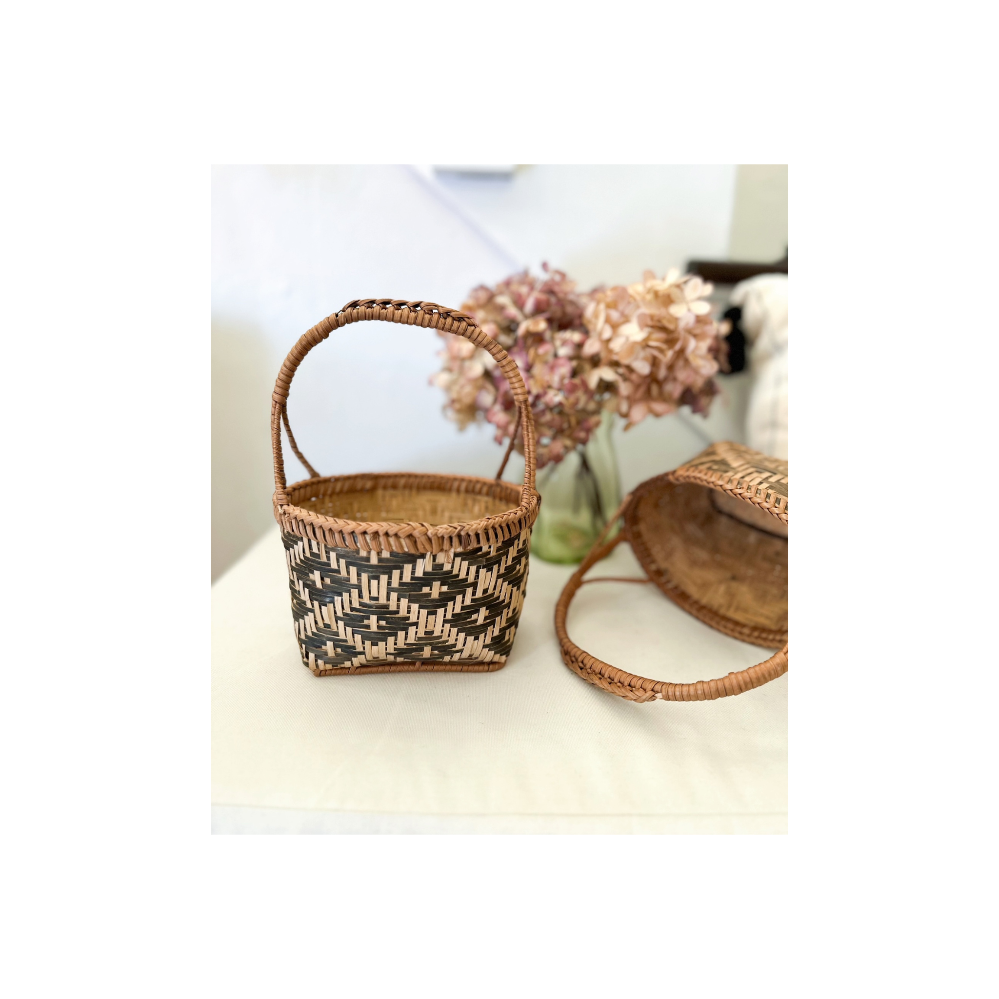 【美品】CDL Hand Stitched Mini Basket ØMI Lao Collection - Mini Khmu Basket | KURATED STYLE