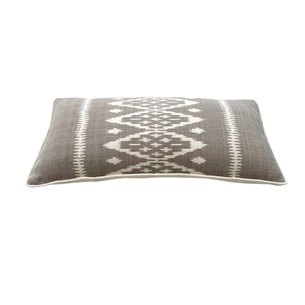 The Vientiane Collection - Gray Lao Ikat Pillow